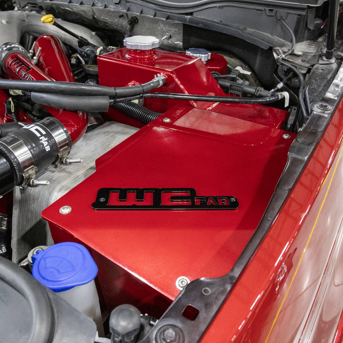 WCFab 2017-2024 6.7L Power Stroke Coolant Tank Kit with Battery Box