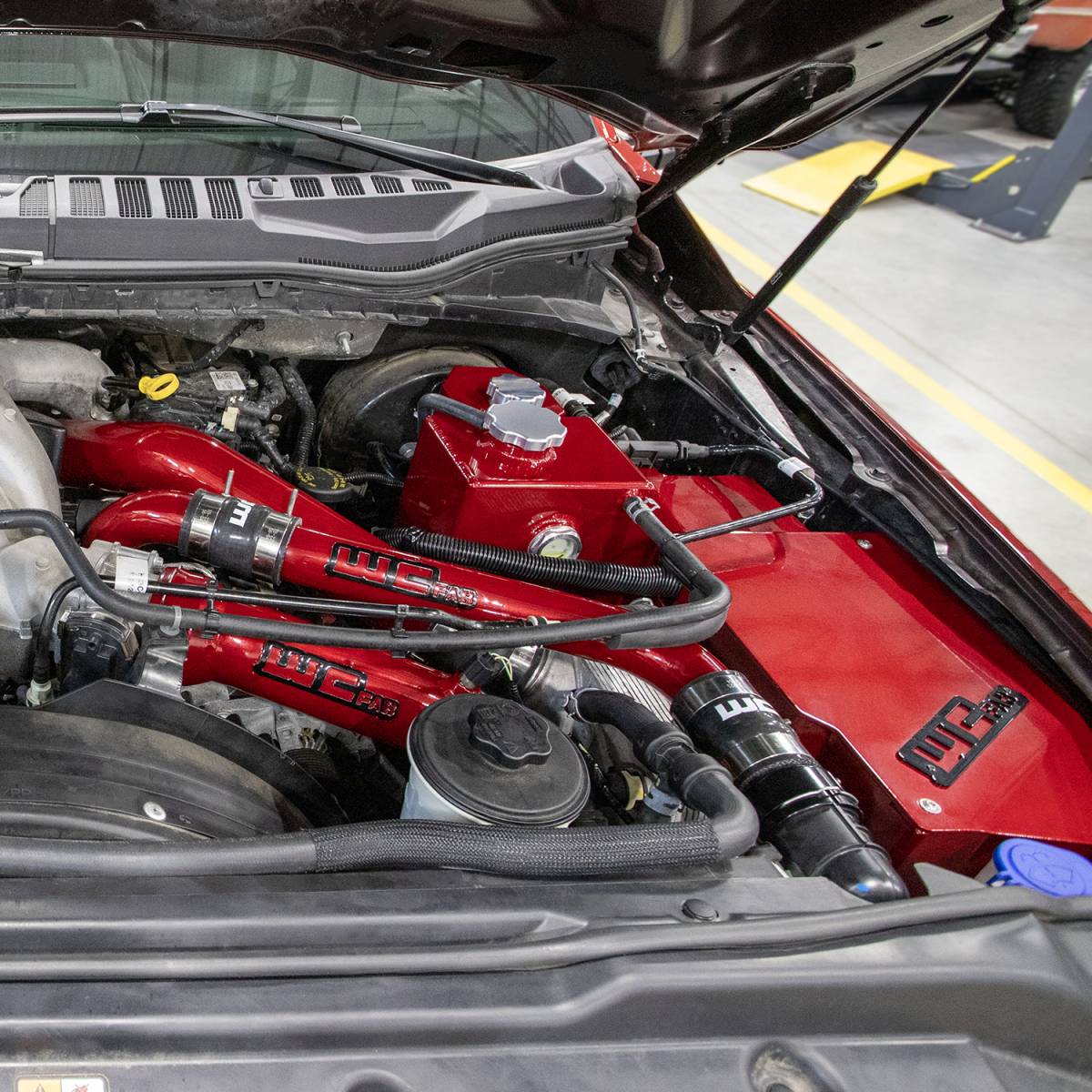 WCFab 2017-2024 6.7L Power Stroke Coolant Tank Kit with Battery Box