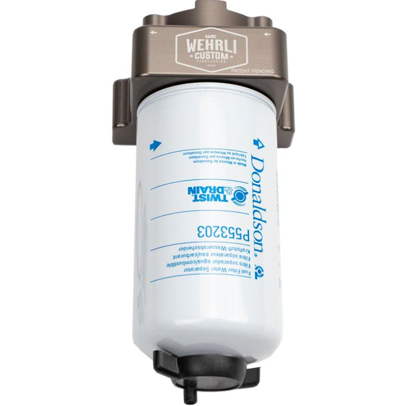 WEHRLI CUSTOM FAB WCF100361 DURAMAX FUEL FILTER HOUSING (LONG BED)