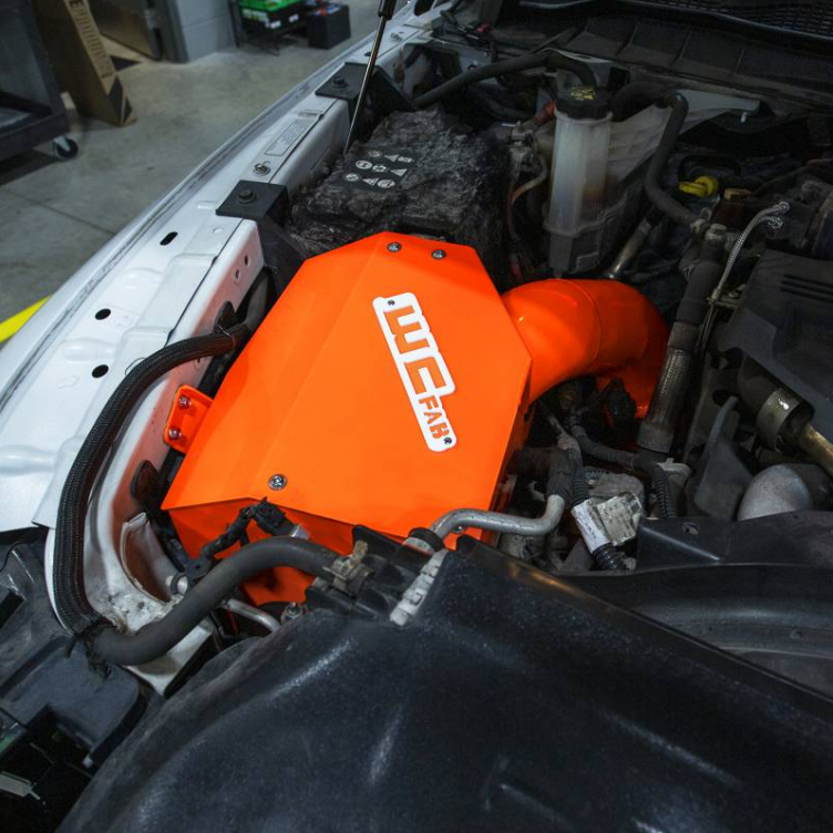 WCFab 2013-2018 6.7 CUMMINS 4" INTAKE KIT WITH AIR BOX