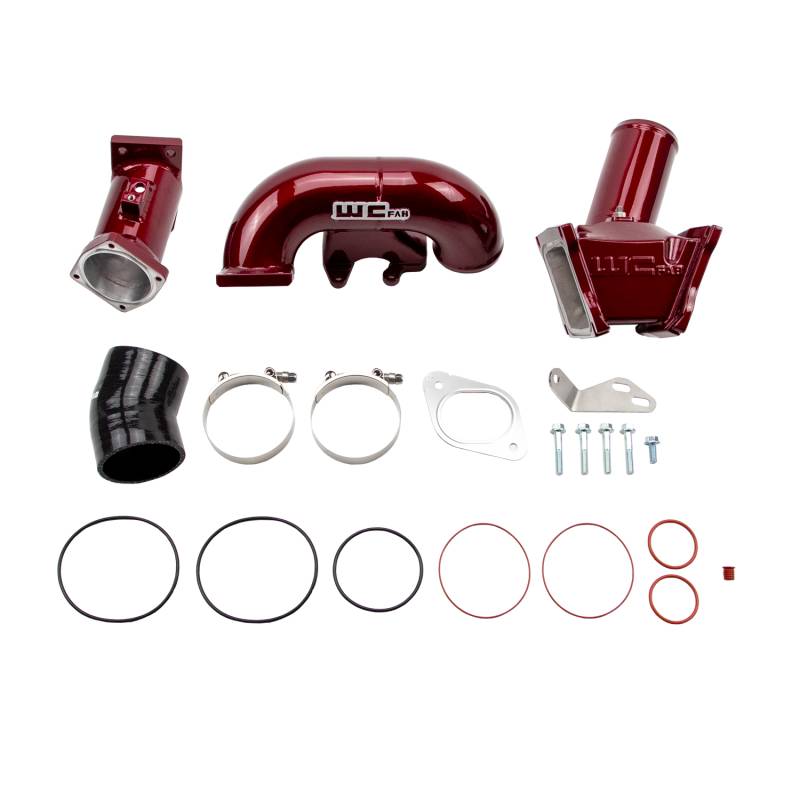 WCFab 2007.5-2010 LMM Duramax High Flow 3" Y-Bridge Kit